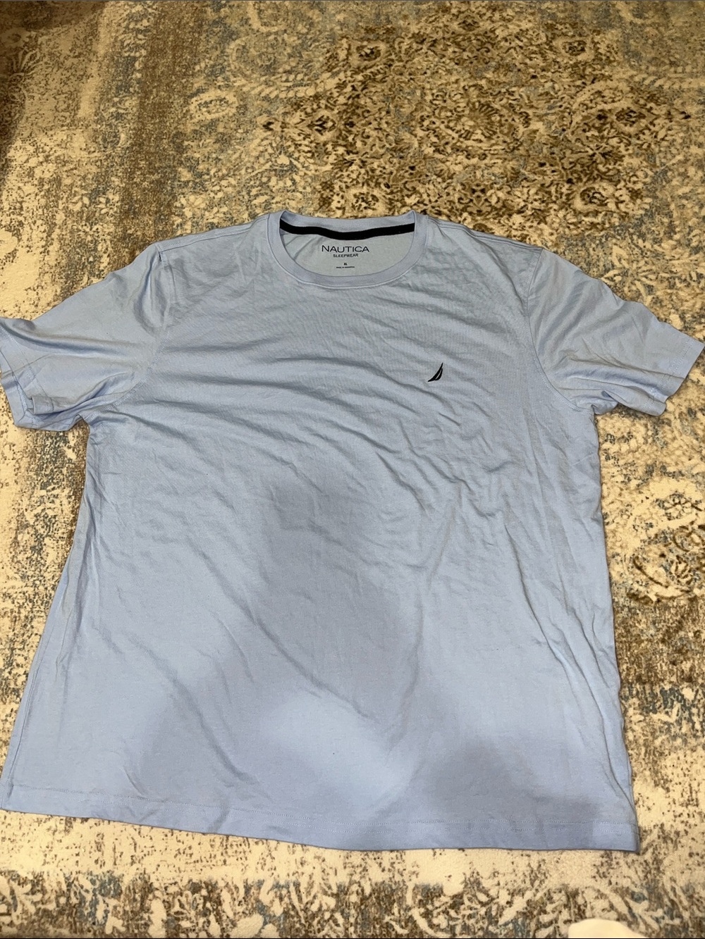 Nautica Men’s XL Sky Blue Crew Neck Tee